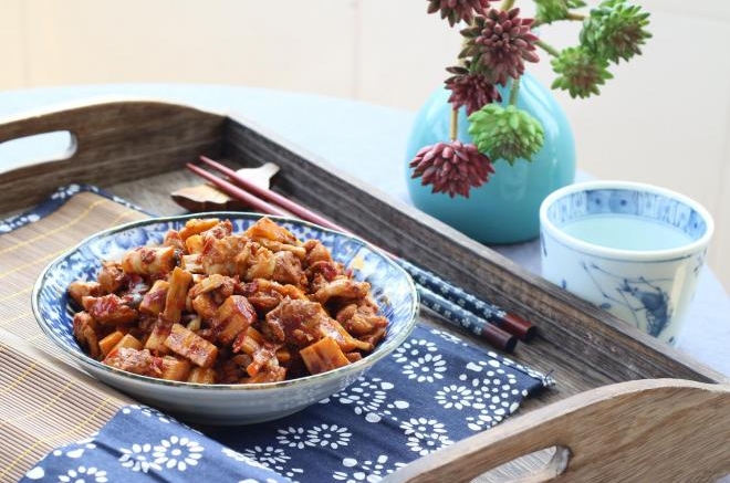麻辣鸭肉炒笋丁