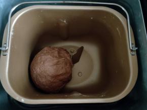 启动揉面程序10分钟，揉出面团不粘手即可。