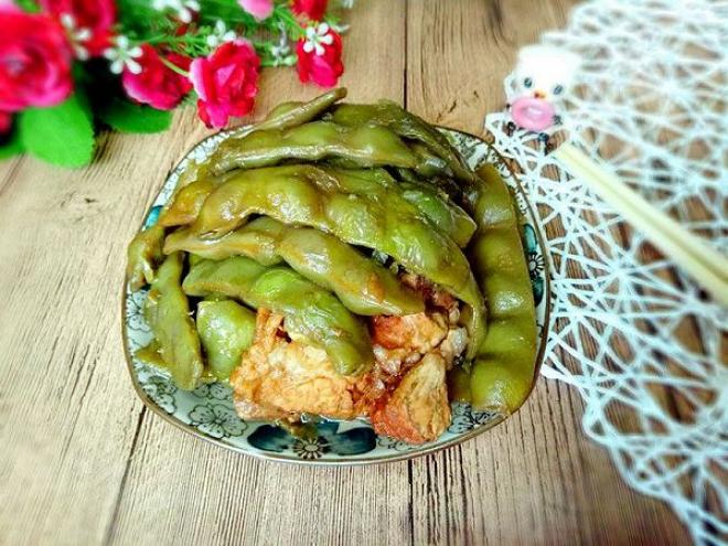 东北油豆炖排骨