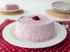 水开后大火蒸30分钟，蒸好的松糕会与模具内壁脱离，轻松脱模。