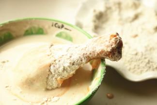 喜欢脆皮厚的可以重复上面两个过程，我以为最多两次就可以了。