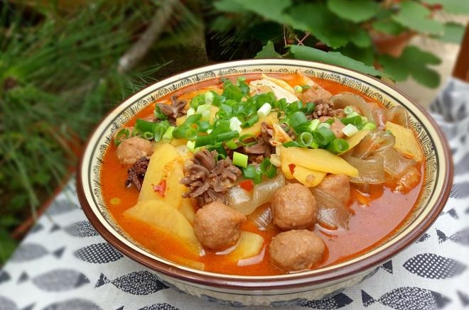 家庭版火锅冒菜