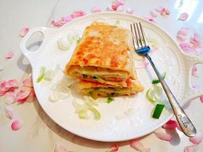 切成两片，方便吃。