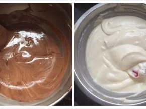 一份可可面糊，一份原味面糊就好了