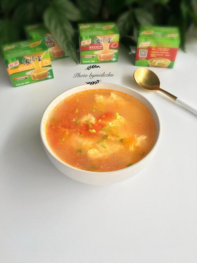 番茄豆花汤