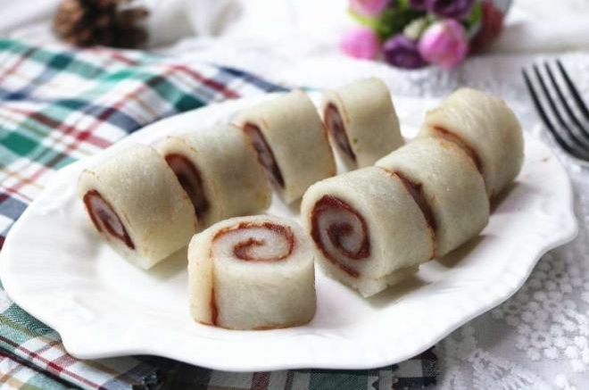 年糕豆沙卷