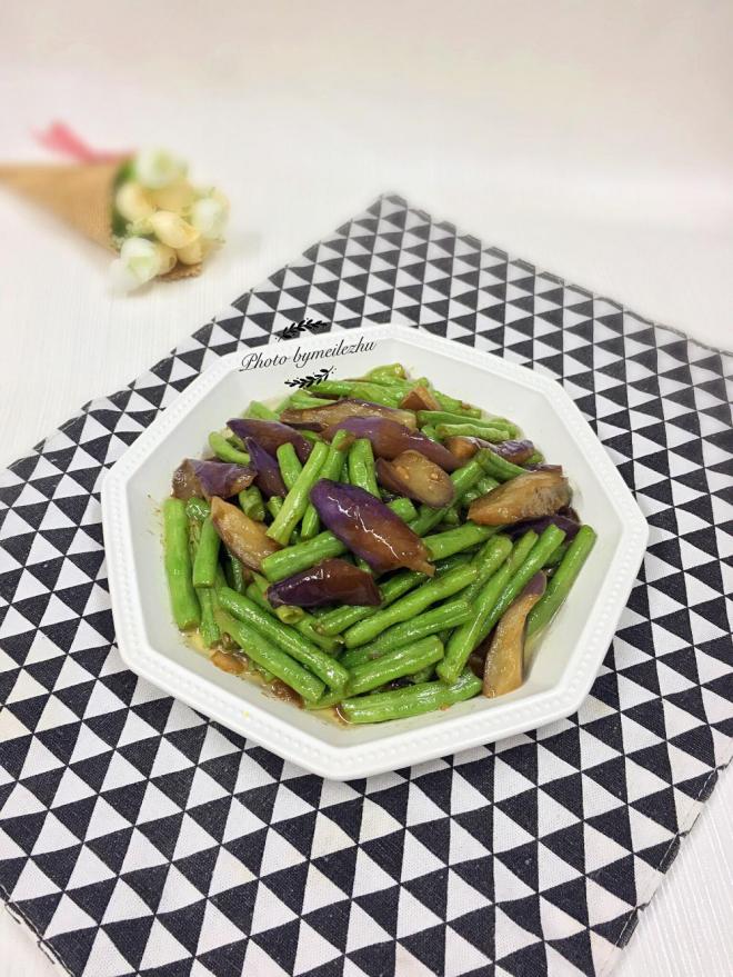 豆角炒茄子
