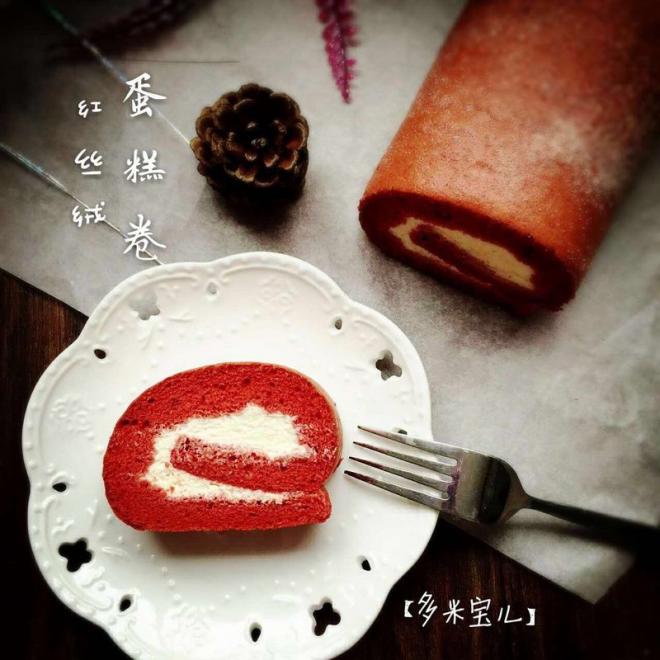 红丝绒蛋糕卷