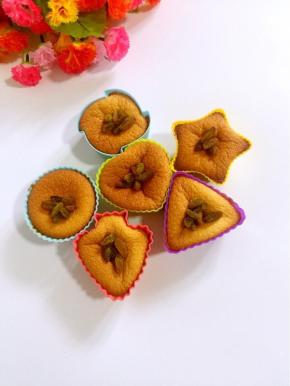 把葡萄干放在蛋糕上面即可！
