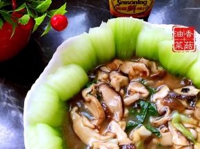 倒入油菜里就好了