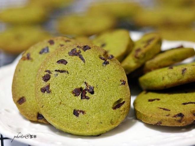 抺茶蔓越莓饼干