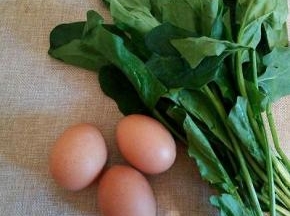 菠菜跟鸡蛋