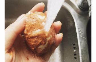 咸鸭蛋清洗干净