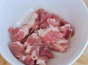 猪肉切片。