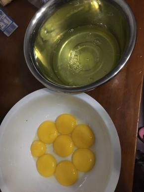 蛋黄蛋白分开