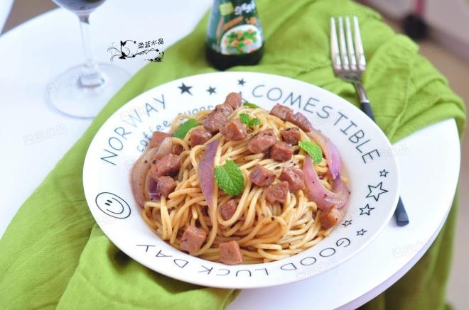 黑胡椒牛排意面