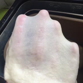 2:揉出这种手套膜后即可。我用了30分钟