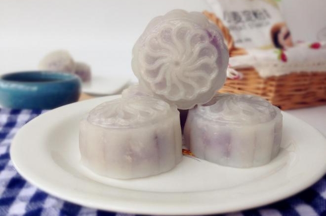 紫薯水晶饼