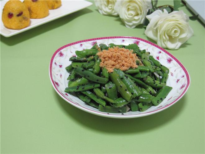 黑芝麻香炒四季豆