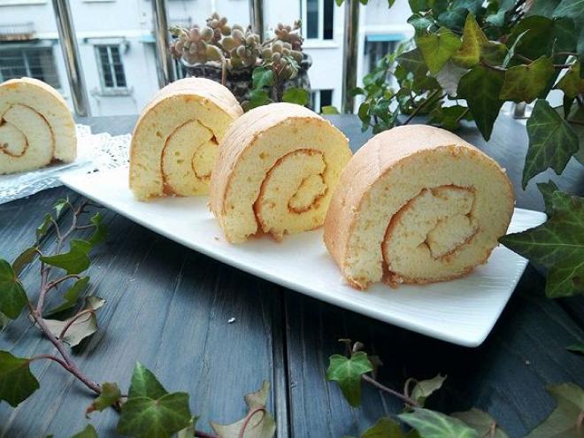 原味戚风蛋糕卷