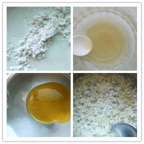 玉米淀粉放入锅中小火炒熟，或者放入烤箱，中层上下火130度30分钟左右。吉利丁粉用少量清水化开。麦芽糖浆30克，细砂糖30克，水20毫升，搅匀，小火加热。加热到液体变得粘稠，冒起细密小泡，颜色发黄，离火。