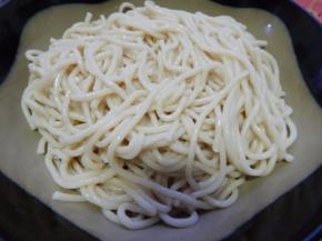 过完冷水的面条