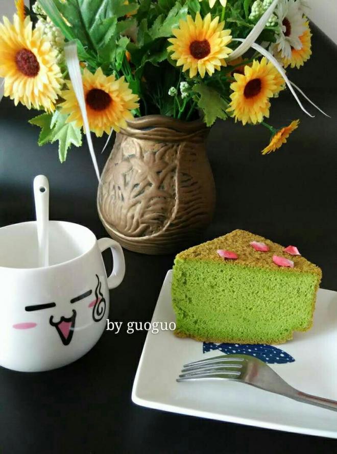 菠菜汁戚风蛋糕