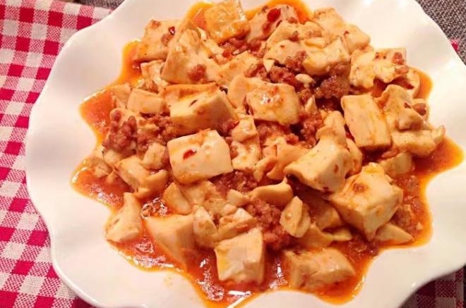 肉末老干妈豆腐