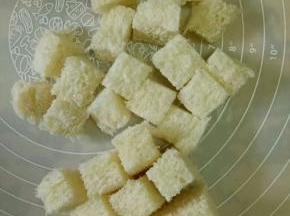 切成大小均匀的方块