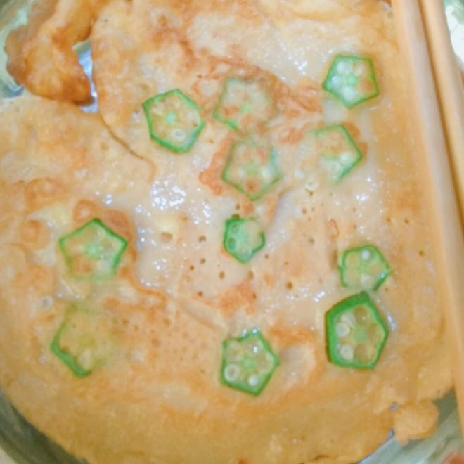 秋葵鸡蛋煎饼
