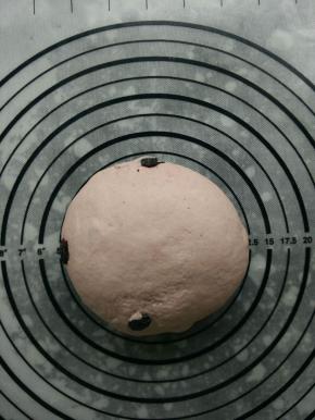 后油法将所有材料混合，揉成光滑的面团，盖保鲜膜室温静置30分钟。