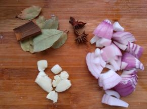 准备好各种配料