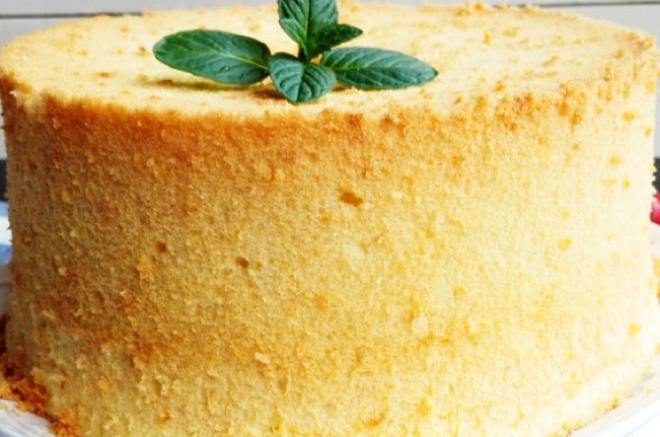 柠檬香草戚风蛋糕