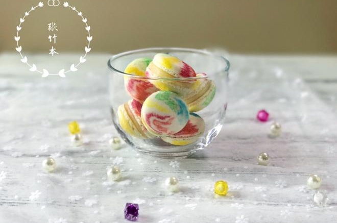 柠檬味彩虹马卡龙