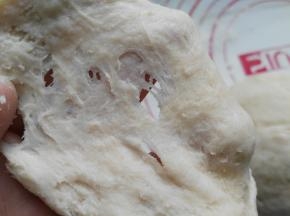 除黄油，盐，所有材料揉到扩展