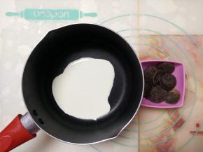 准备好甘纳许原料。