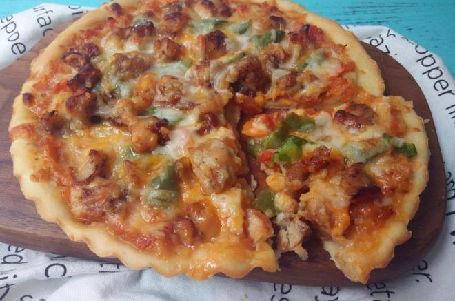 黑椒鸡肉披萨
