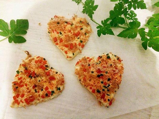 爱心肉松火腿肠蛋糕