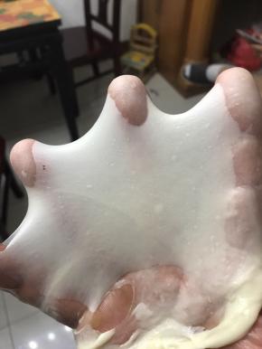 成团后转四档揉至扩展阶段，出比较厚一点的，比较结实的手套膜