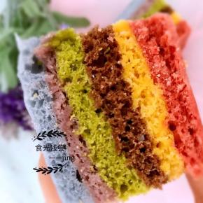 9.待稍稍冷却后，脱模切块，可以开吃了