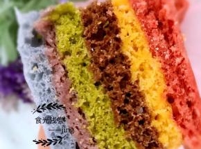 9.待稍稍冷却后，脱模切块，可以开吃了