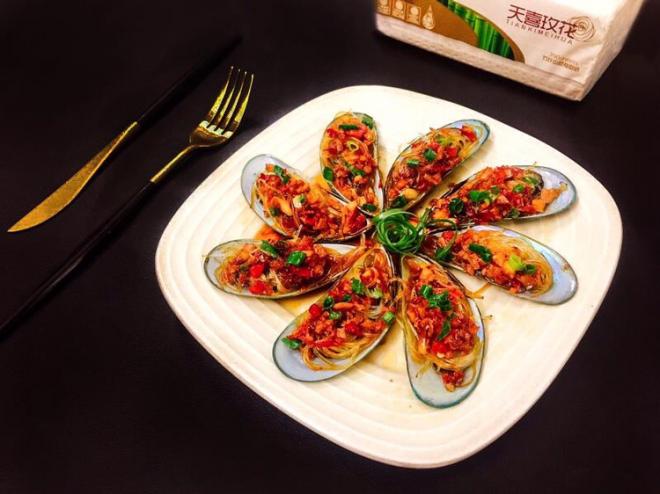 蒜蓉粉丝蒸青口