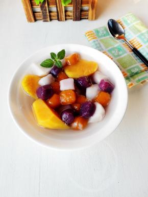 剩下的芋圆放冷冻，下次还可以吃