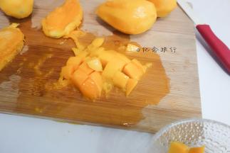 芒果去核切块