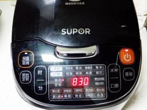 选择稀粥功能键，我是前一晚就预约上了，用了8小时，包含煮的时间。