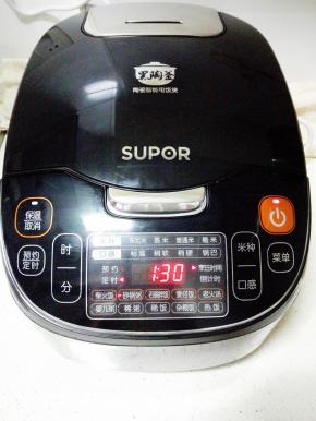 选择砂锅粥功能，1.5小时