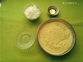 将所需材料准备好，豆沙馅忘记拍了。