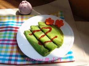 绿绿的小饼有营养。