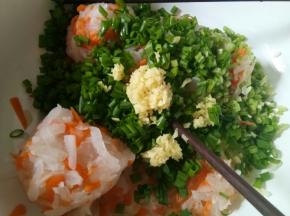 切姜蓉放入