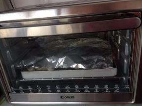 最后几分钟看上色情况，加盖锡纸
